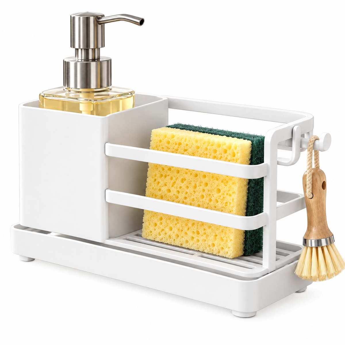 Fervinna All-in-One Sink Caddy with Soap Dispenser — alternate view