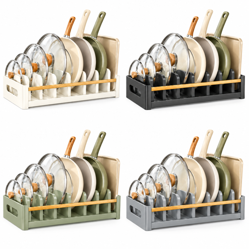 Fervinna Adjustable Pan & Lid Organizer Rack — product overview