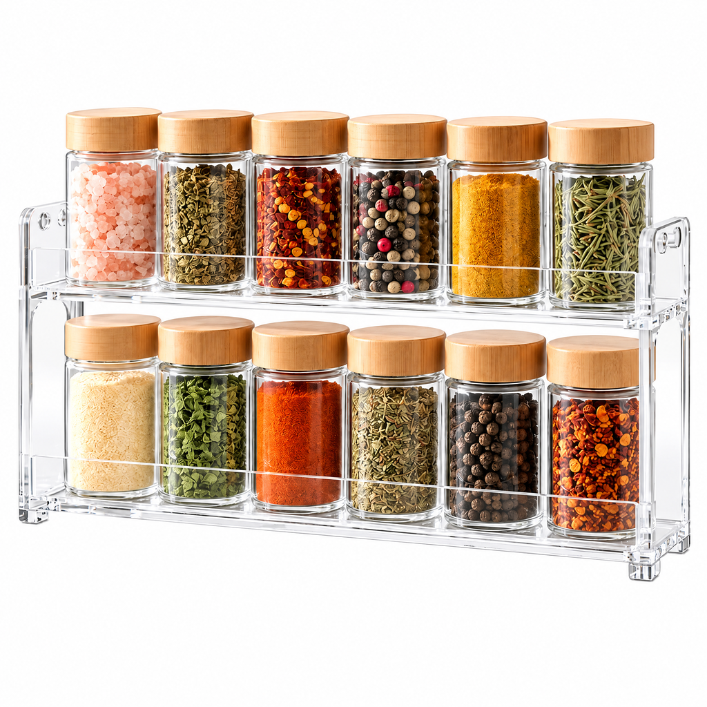 Fervinna Clear 2-Tier Spice Rack — features and details