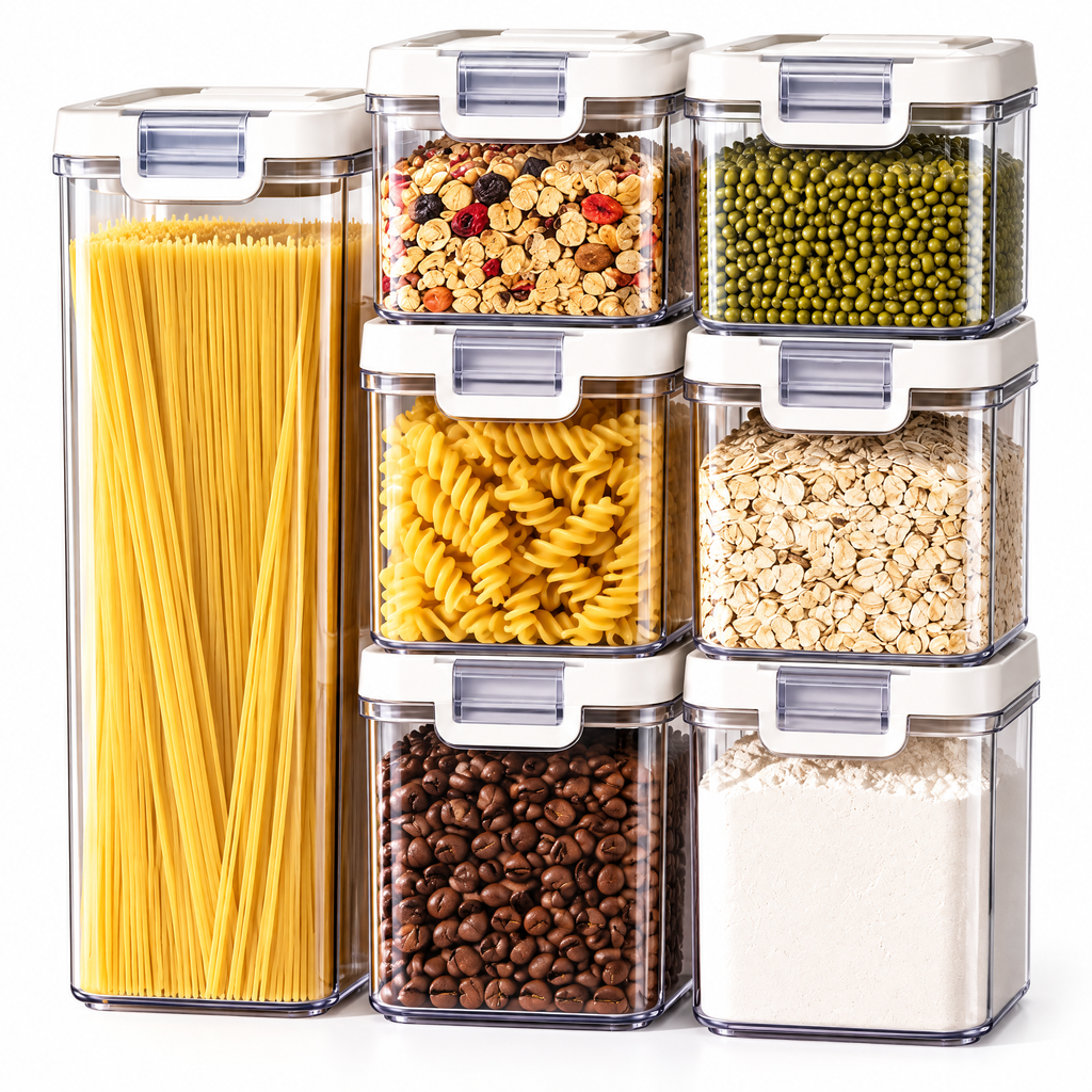 Fervinna Stackable Airtight Pantry Container Set — features and details