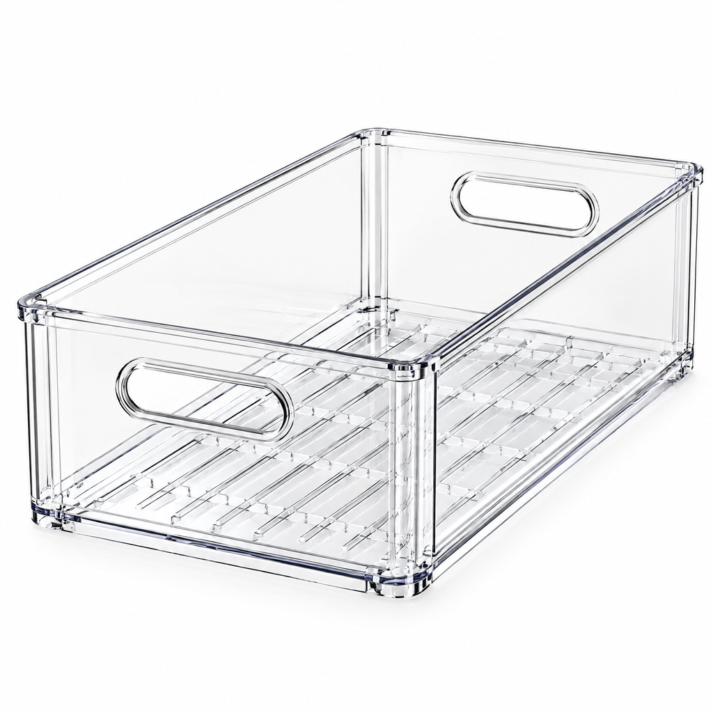 Fervinna Clear Produce Storage Bin Set — in-use organization