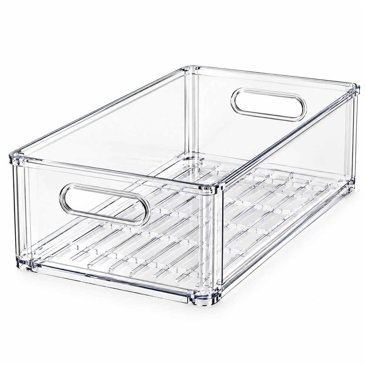 Fervinna Clear Produce Storage Bin Set — in-use organization