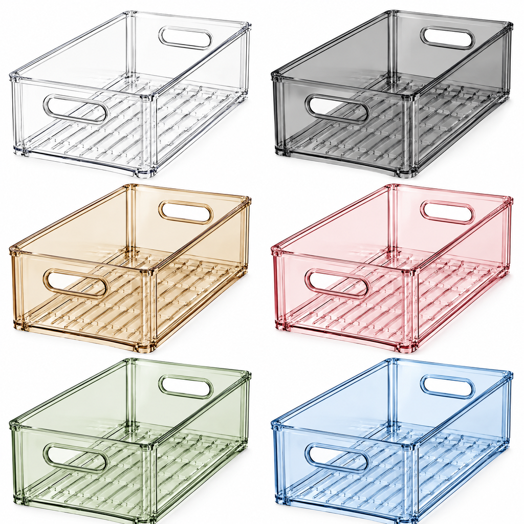 Fervinna Clear Produce Storage Bin Set — alternate view