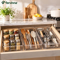 Fervinna Clear Deep Drawer Organizer Bin Set — main lifestyle view